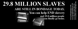 29.8 Million modern slaves